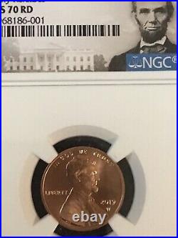2019 W Complete Three Coins West Point Lincoln Cent Set Ngc Ms70rd, Pf70, Rp70
