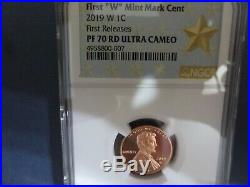 2019 W Complete West Point Lincoln Cent (3) Coin Set Ngc Pf70, Rpf70, Ms69, Fr
