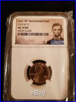 2019 W Lincoln Cent Complete 3 Coin set NGC PF/RP/MS 70 + 2 2019 S Lincoln Cent