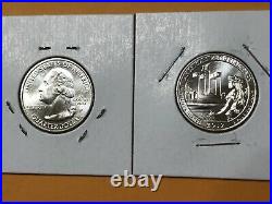 2019 W Quarter Complete Set Bu (5 Coin) Guam, Ronr, Lowell, Mariana, Sa Mission
