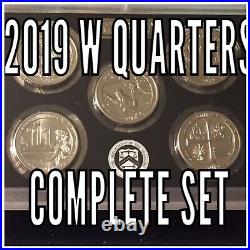 2019 West Point 25c, 5 Coin Complete Set In Us Mint Holder(Low Mintage, Rare)