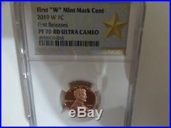 2019-w Complete Three Coins West Point Lincoln Cent Set Ngc Ms70, Pf70, Rp70