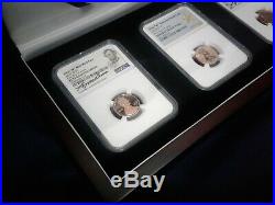 2019-w Complete West Point Lincoln Cent Set! Ngc Ms Pf Rpf 70 (3)coin Set! +box