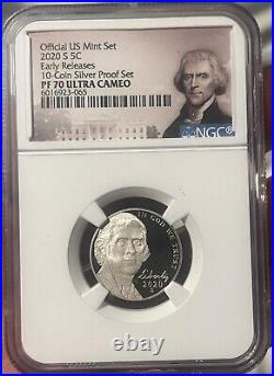 2020 Complete Nickel SetPR 70 UC, Reverse PF70, PR70 UC NGC