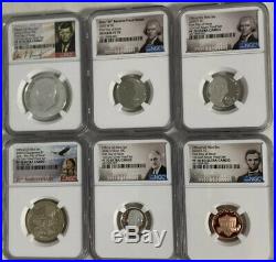 2020 S Silver Proof Set Complete with Reverse Nickel NGC PF 70 FIRST DAY 11 Coins