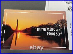 2020 S US Proof Set 11 Coins with OGP & West Point Proof Nickel Included Complete