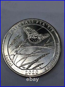 2020 W Quarters 5 Coin Complete Set. Rare, Low Mintage Coins