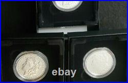 2021 Complete Set of 5 Morgan Dollars. 999 Silver Bullion Coins. CC O P D S