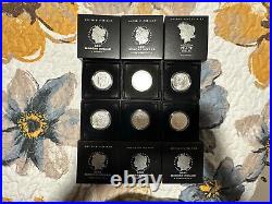 2021 Complete set Morgan & Peace silver Dollar, With COA Great Condition
