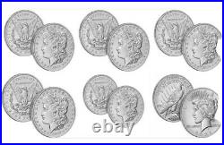 2021 Morgan Silver Dollar COMPLETE SET 6 coins (O, CC, S, D, P, & Peace) IN HAND