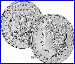 2021 Morgan Silver Dollar Complete Set of 6 Morgan CC, O, D, S, P and Peace P