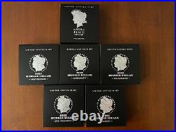 2021 Morgan and Peace Dollar Complete Set of 6 CC, O, S, D, P, In hand