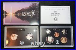 2021 US Silver Proof Set Complete 7-Coin Box And COA