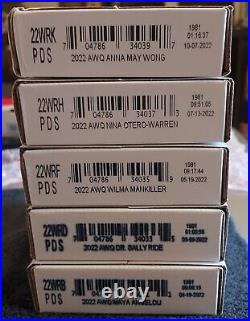 2022 American Women Quarters PDS 3-Roll Complete Set(5) Sealed Mint Boxes P D S
