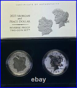 2023 Morgan and Peace Dollar Complete Six Silver Dollar Coin Set