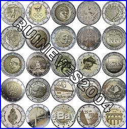 29 x 2 Euro Commemorative coins 2016 Uncirculated Coins Complete SET RAR