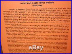 34 Coin Complete Set (1986-2019) Silver American Eagles in a Dansco Album