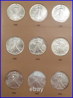 40 Coin 1986 2024 BU ASE Set, Complete American Eagle Silver Dollar Collection