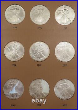 40 Coin 1986 2024 BU ASE Set, Complete American Eagle Silver Dollar Collection