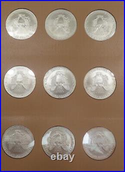 40 Coin 1986 2024 BU ASE Set, Complete American Eagle Silver Dollar Collection