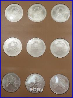 40 Coin 1986 2024 BU ASE Set, Complete American Eagle Silver Dollar Collection