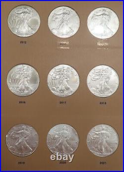 40 Coin 1986 2024 BU ASE Set, Complete American Eagle Silver Dollar Collection