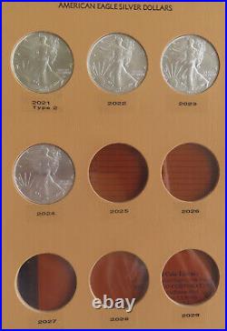 40 Coin 1986 2024 BU ASE Set, Complete American Eagle Silver Dollar Collection