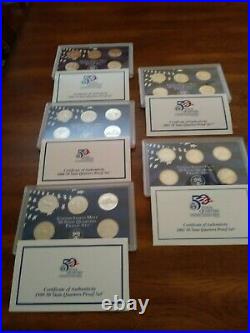 50 State Quarters 1999-2008 Complete US Mint Proof Set Boxed