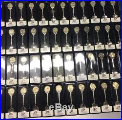50pc Complete U. S. Mint State Quarter Spoon Set Limited Edition with Wood Display