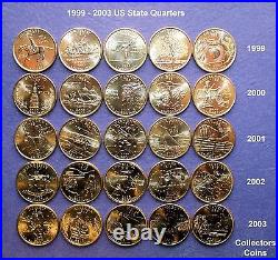 5 Sets 1999 2009 Complete 112 State & Territory Quarter P & D Uncirculated Set
