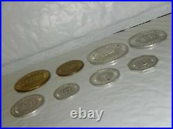 8 1935 RARE Complete Set Alaska ARRC Bingle Coin Rural Rehabilitation corp Token