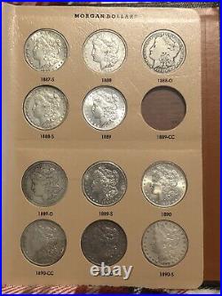 AMAZING 91 Coin Morgan Silver Dollar Almost Complete Set, Many AU/BU! VERY RARE