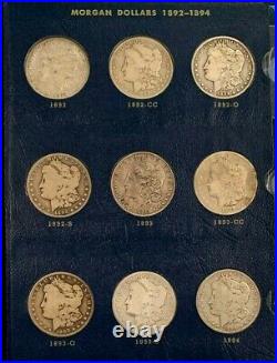 AMAZING 97 Coin Morgan Silver Dollar Complete Full Set, Many AU/BU! VERY RARE