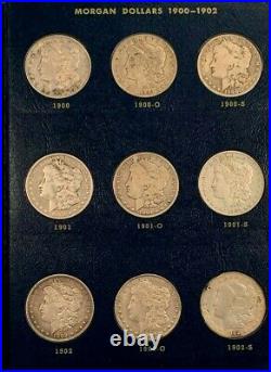 AMAZING 97 Coin Morgan Silver Dollar Complete Full Set, Many AU/BU! VERY RARE
