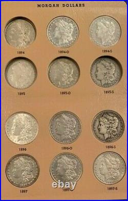 AWESOME Nearly Complete Morgan Silver Dollar Set, 83 of 95 Coins, Over Half BU