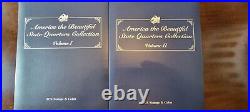 America the Beautiful State Quarters PCS Stamps & Coins-Vol 1 & 2 COMPLETE SET