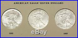 American Eagle Silver Dollars Complete Set Of 32 Coins 1986-2017 Uncirculated