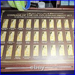 American Mint's'The Complete Coinage Of The U. S. Gold Rush Ingot Set' and Watch