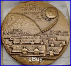 Apollo 11-17 Space Medals-complete Bronze Set High Relief Medallic Art Co Rare