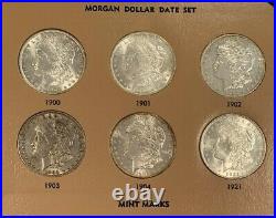 Awesome 32 Coin COMPLETE 1878-1921 Morgan Silver Dollar Date/Mint Set, Hi Grade