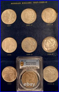 Awesome COMPLETE 96 Coin Morgan Silver Dollar Full Set-All Keys-Nearly 60% AU/BU