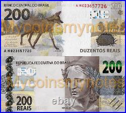 BRAZIL, Complete set of Real, 2, 5, 10, 20, 50, 100 and 200, UNC