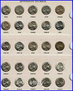 BU Jefferson Nickel set. Complete from 1938 to 2000-S. 175 coins