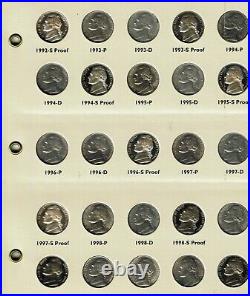 BU Jefferson Nickel set. Complete from 1938 to 2000-S. 175 coins