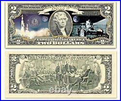 Bradford Exchange COMPLETE SET of 56 US $2 Bill Colorized Statehood Notes With COA