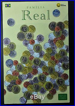 Brazil Real Coin Complete Set 1994-2012 Of Coins Mint State Must See