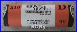 COMPLETE 2006 D 5 ROLL STATE QUARTERS SET NV, ND, SD, CO, NE UNCIRCULATED WithMINT BOX