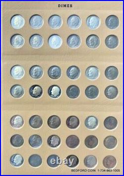 COMPLETE 252 pc SET OF ROOSEVELT DIMES 1946-2021 NEARLY ALL BU, SILVER & PROOF