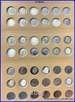 COMPLETE 252 pc SET OF ROOSEVELT DIMES 1946-2021 NEARLY ALL BU, SILVER & PROOF