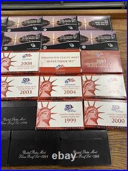 COMPLETE 29 UNITED STATES MINT Silver Proof Sets OGP With COA 1992-2020 2012 2011